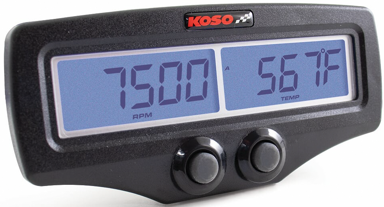 KOSO Dual EGT Gauge w/RPM & Water Temperature Probe Kit, 27-5758