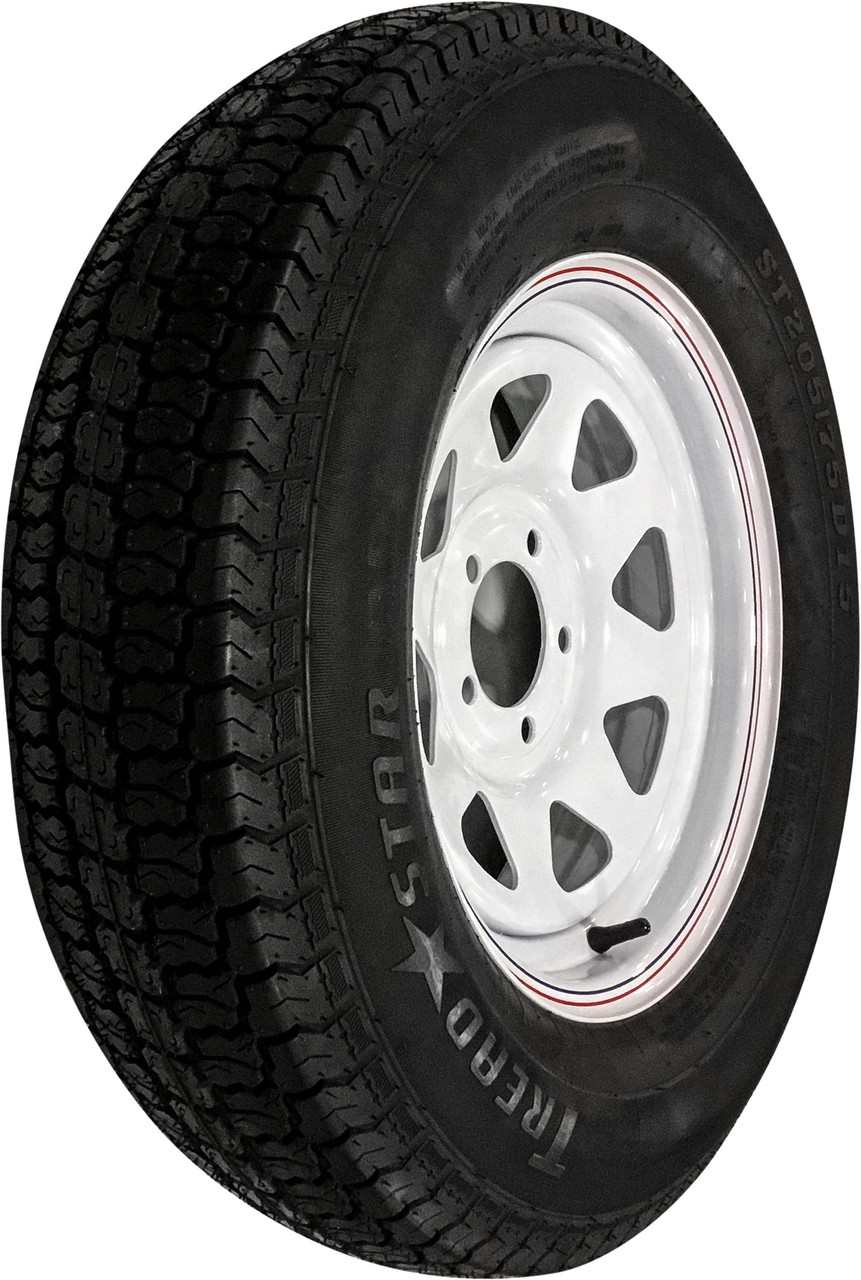 AWC Trailer Tire & 8 Spoke Steel Wheel Assembly, 58-8167