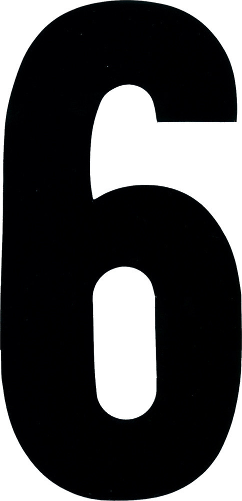 DIRT DIGITS Extreme Digit Stick-on Numbers, 09-6256