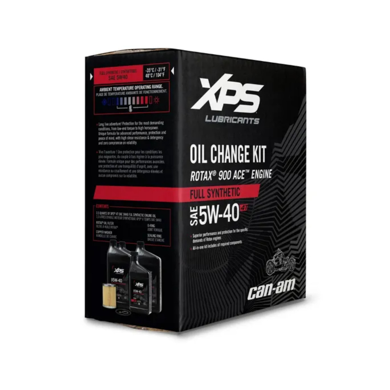 Can-Am New OEM Ryker 4T 5W-40 Full Synthetic Oil Change Kit, 9779299, 9779491