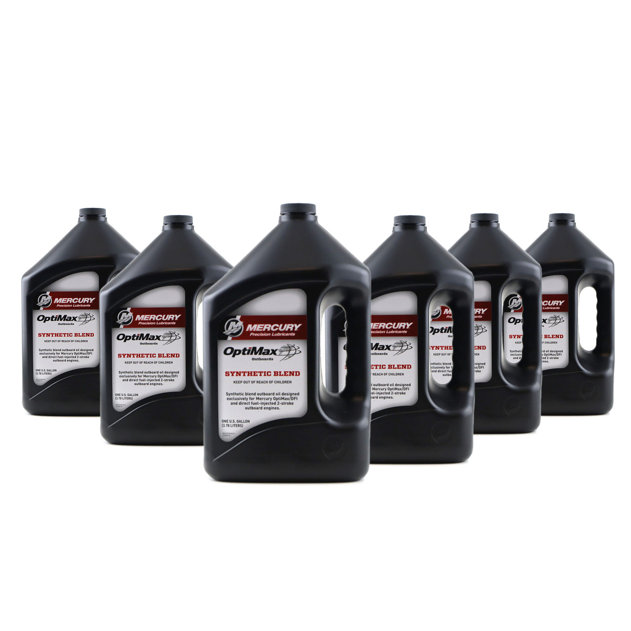 Mercury New OEM Optimax DFI 2-Stroke Marine Oil, QTY 6, 92-8M0229798
