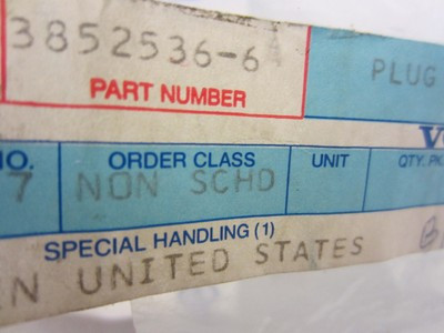 Johnson/Evinrude/OMC New OEM PLUG-WATER DRAIN 3852536