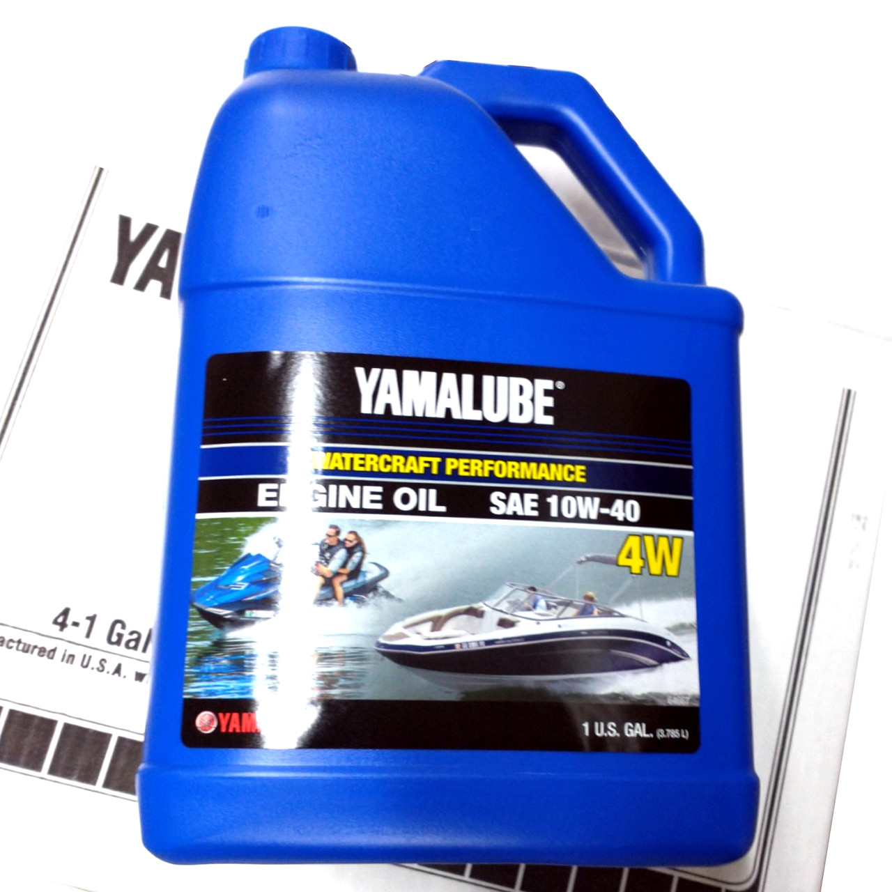 Yamaha New OEM WaveRunner Boat Oil Gallon 10W-40 4W WATERCRAFT LUB-10W40-WV-04