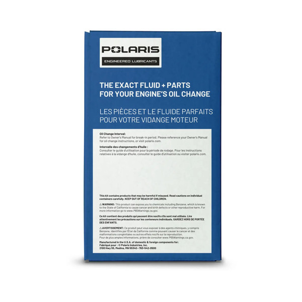 Polaris OEM Full Synthetic Oil Change Kit, 2880211, 2202166