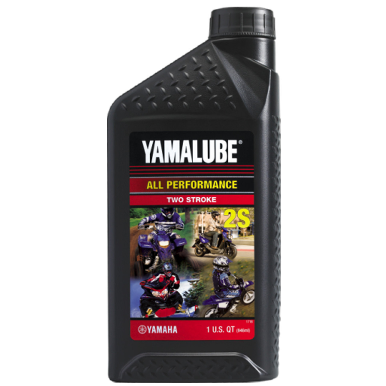 Yamaha New OEM Semi-Synthetic 2-Stroke Oil, 1qt./32oz., LUB-2STRK-S1-12