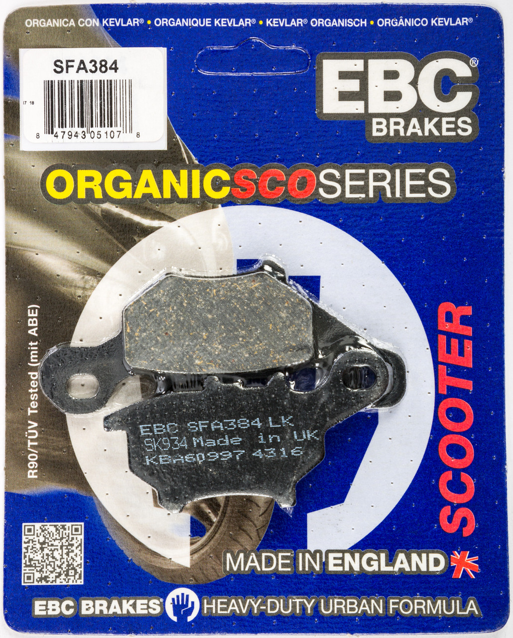EBC Organic Brake Pads, 153-384