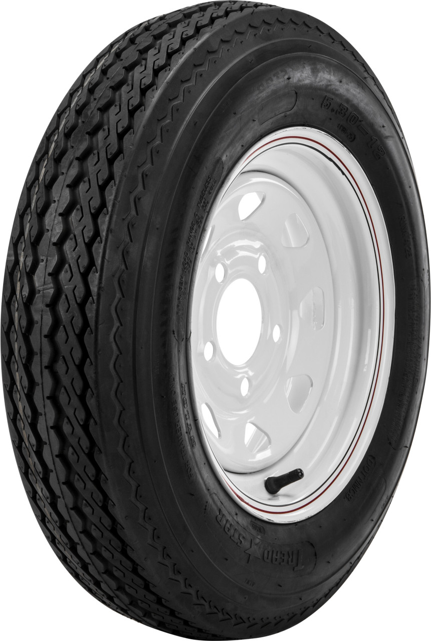 AWC Trailer Tire & 8 Spoke Steel Wheel Assembly, 58-8162