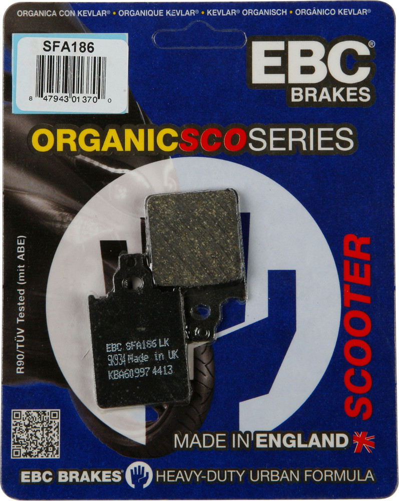 EBC Organic Brake Pads, 153-186