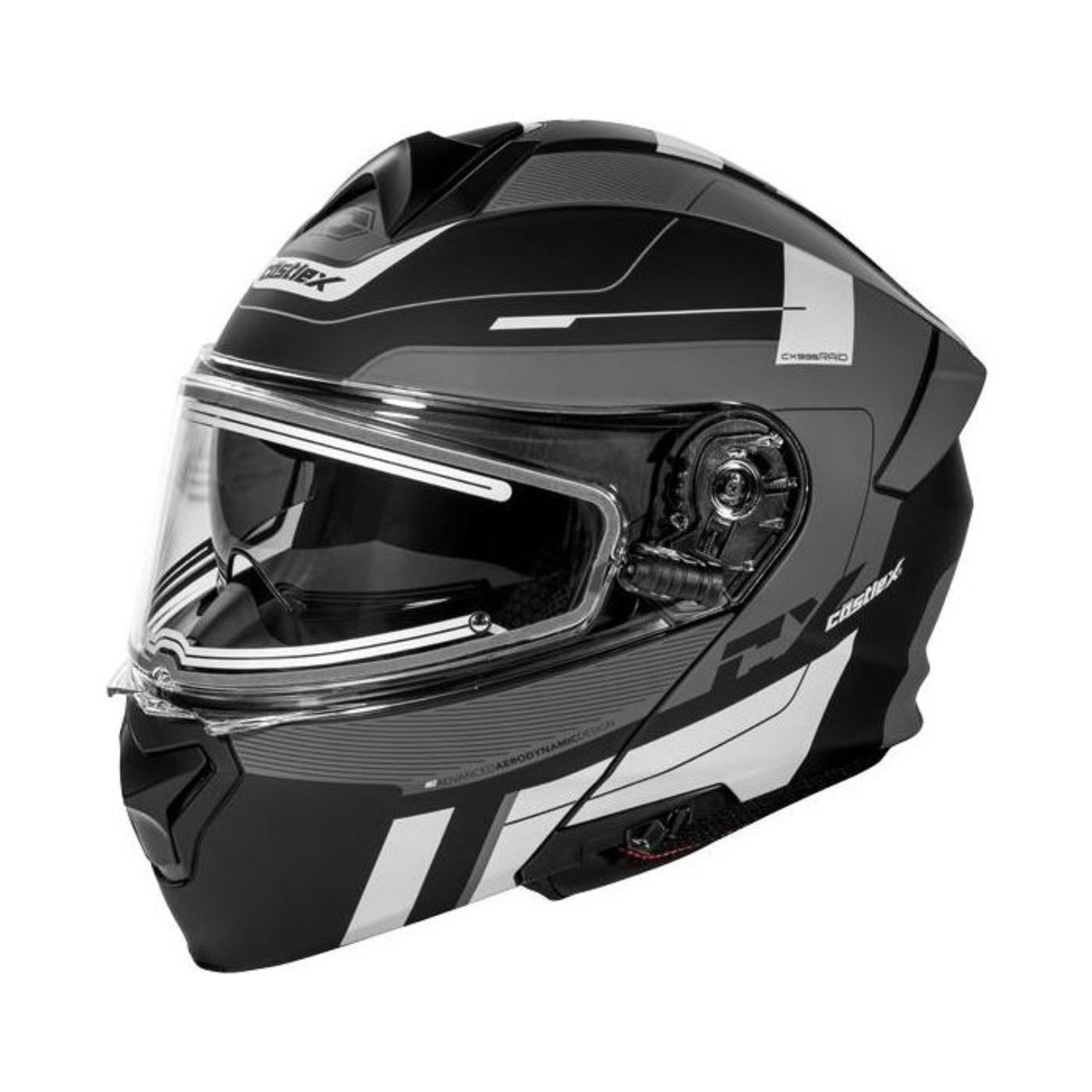 Castle X New Men's Large Electric Raid CX935  Hi-Vi's/Charcoal Helmet, 36-26176