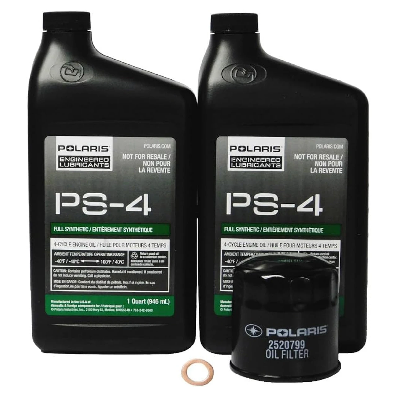 Polaris New OEM Full Synthetic Oil Change Kit PS-4, 2877473