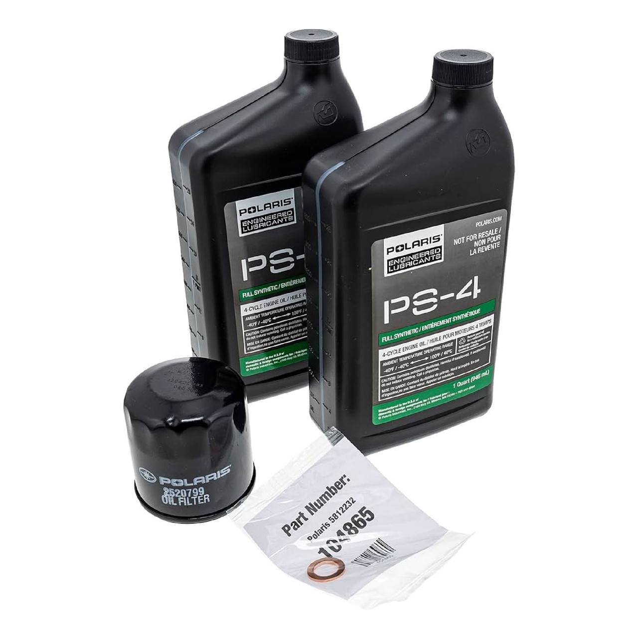Polaris New OEM Full Synthetic Oil Change Kit PS-4, 2877473