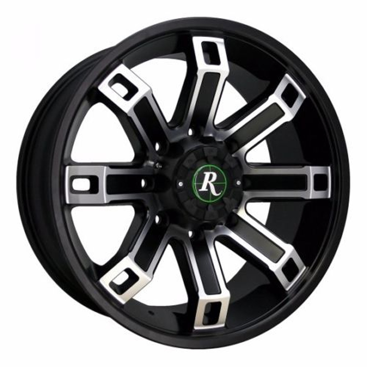 Kolpin New Remington ATV Brushed Satin Black Hollow Point Wheel, 12x7, 11622