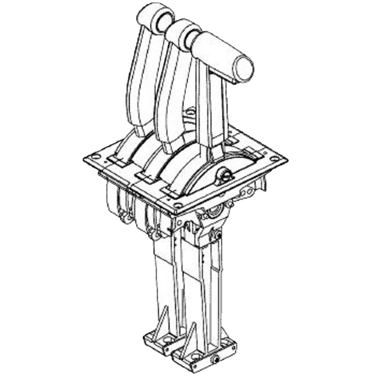 Sea-Doo OEM, B236LUM Speedster 200 Three Lever Remote Control, 277001862