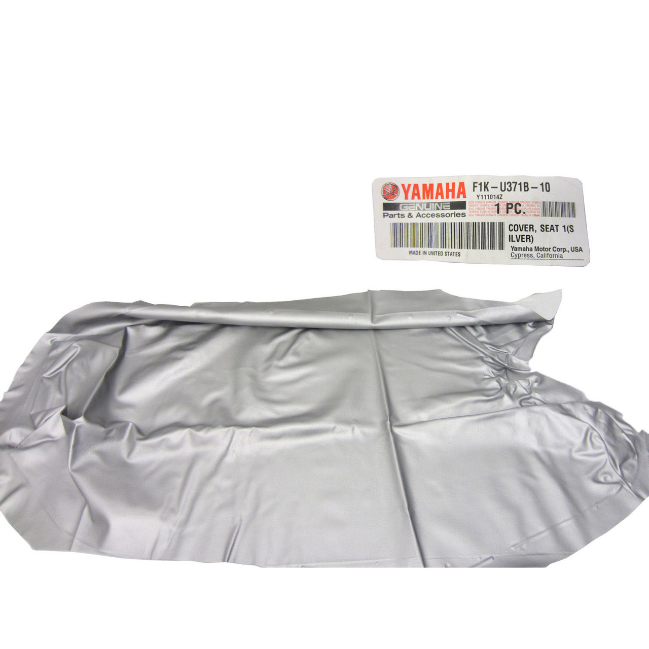 Yamaha OEM, Silver Seat Cover 1, WaveRunner, F1K-U371B-10-00