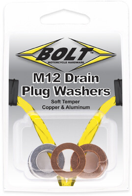 BOLT Aluminum Drain Plug Compression Washers, 020-122010