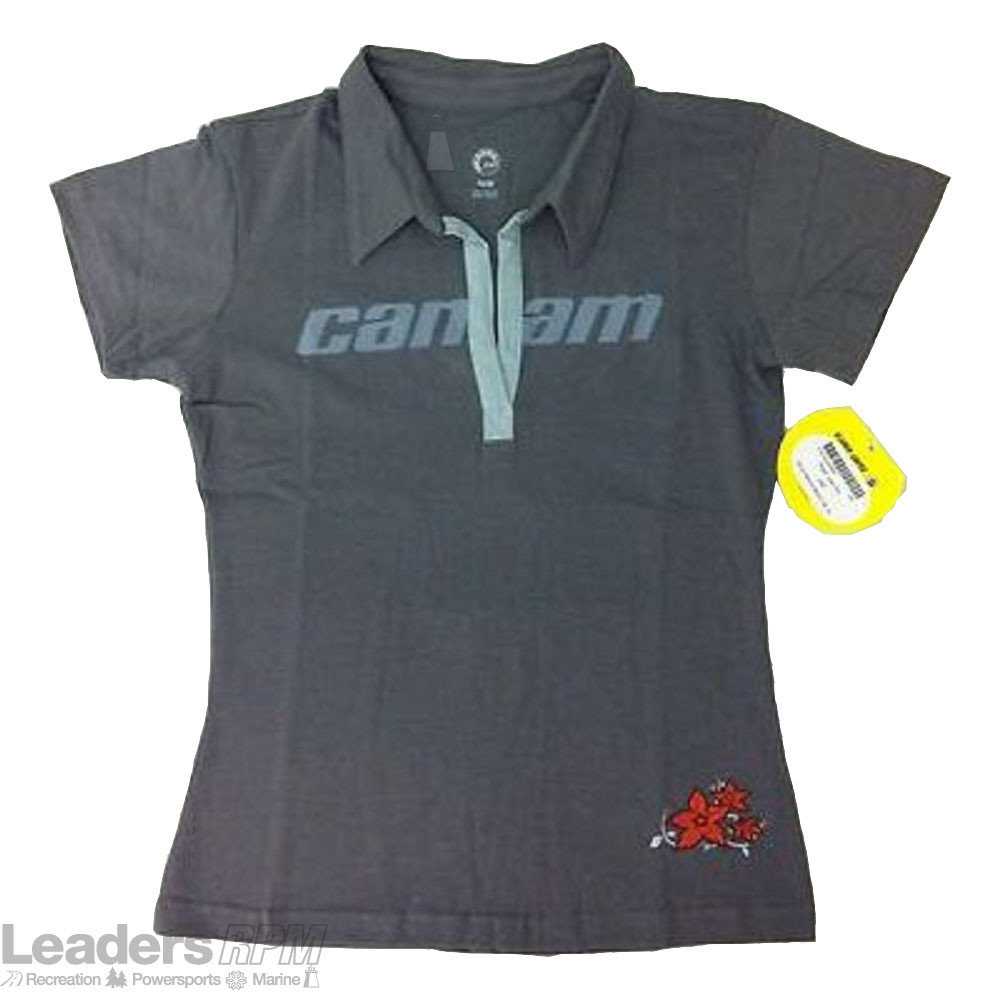 Can-Am Spyder Motorcycle Hugger Polo Short Sleeve Shirt Womens/Ladies Medium M