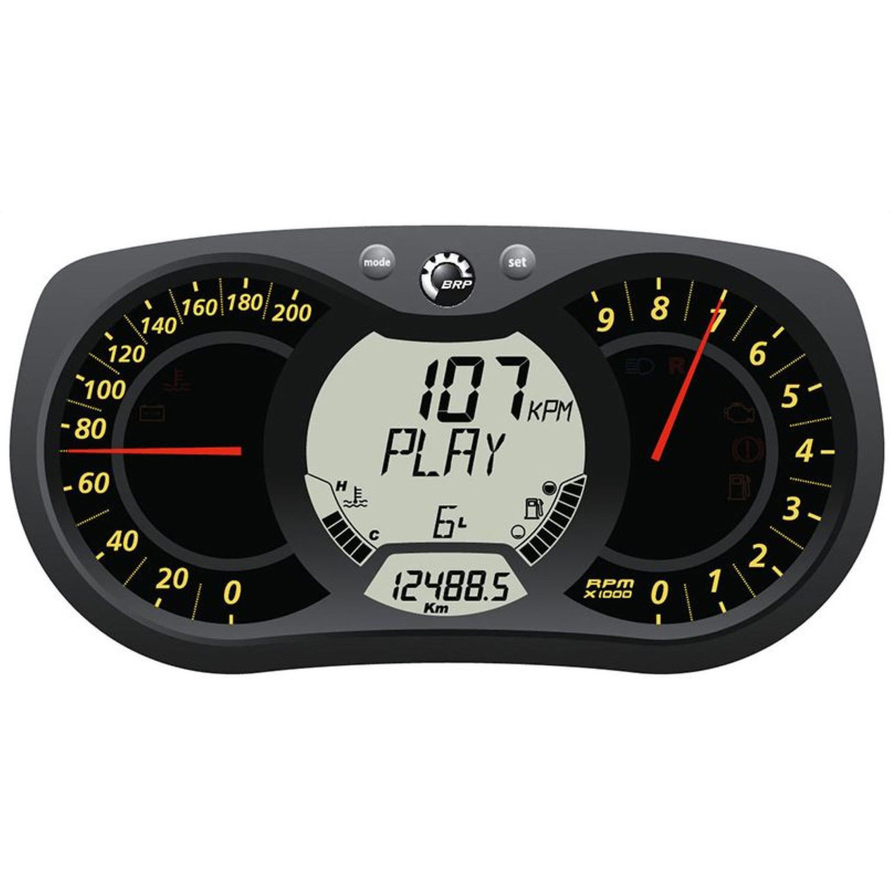 Ski-Doo New OEM Multi-Function Gauge Module Temp,Temperature, Compass,Lap Record