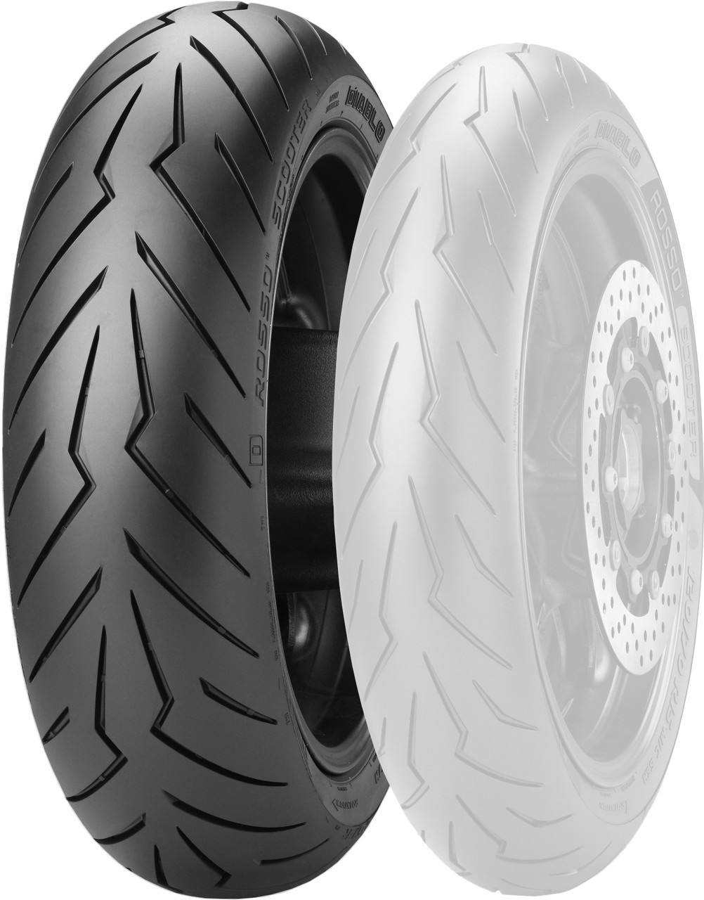 PIRELLI Diablo Rosso Scooter Tire, 871-5161 PIRELLI Diablo Rosso Scooter Tire, 871-5161