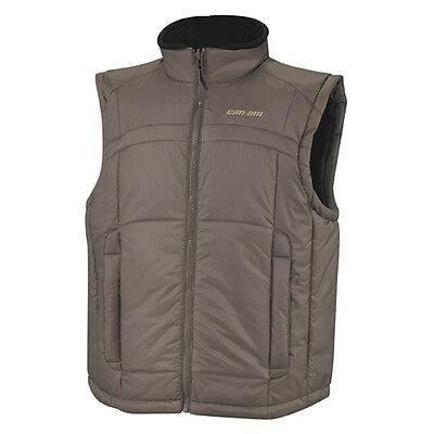 Can-Am New OEM Mens Insulated Vest, Khaki, Xtra-Large (XL), 2862871205