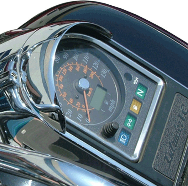 NATIONAL CYCLE Chrome Speedometer Cowl, 562-30303