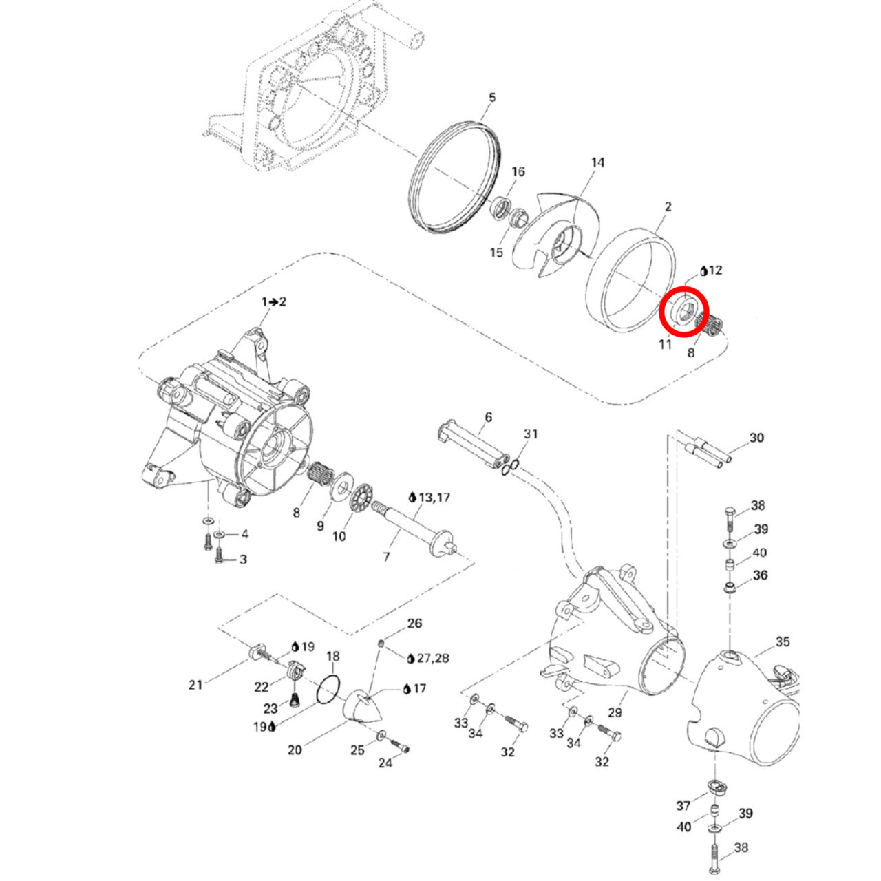Yamaha New OEM 3/PK Fuel Filter Assembly for Waverunner, 6K8-24560-21-00