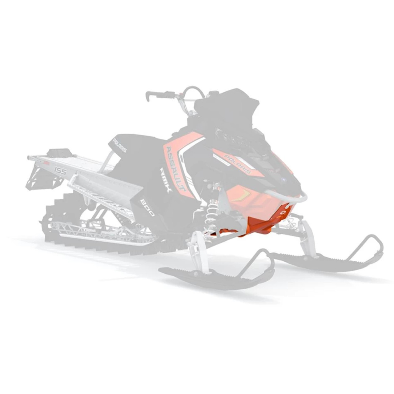Polaris Snowmobile New OEM Axys Ultimate Skid Plate, Orange, 2880383-647