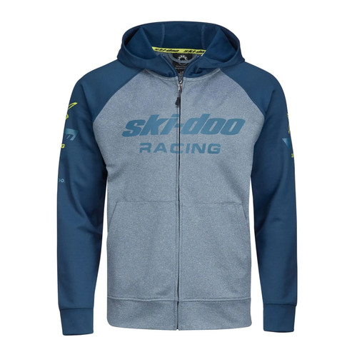 Ski-Doo New OEM Men's Large Blue Teal Sno-X Fleece Zip Up, 4544030919