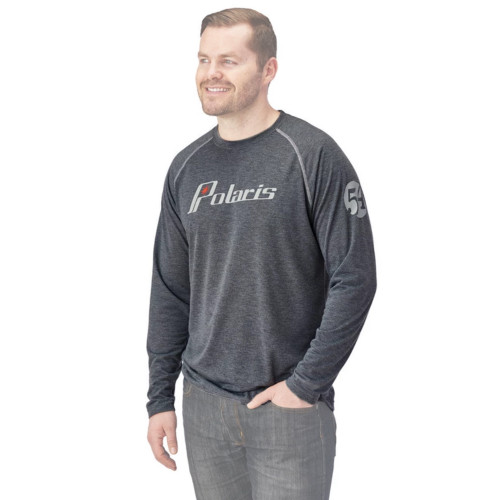 Polaris New OEM Long-Sleeve Retro Graphic Performance Shirt, Men's 2X-Large, 286857112