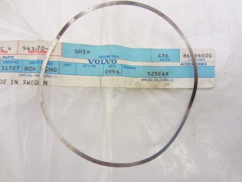 Volvo Penta New OEM Adjusting Washer Shim Upper Gearcase Housing 943870