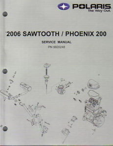 Polaris New OEM Service Manual '06 Phoenix Sawtooth, 9920248