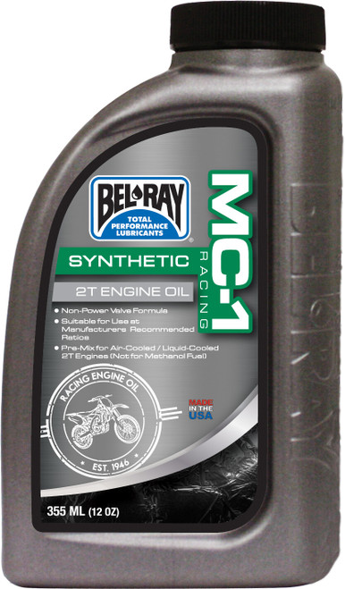 BEL-RAY MC-1 Racing Full Synthetic 2T Engine Oil, 840-0103