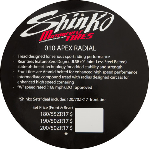 SHINKO Tire Stand Insert, 87-4995