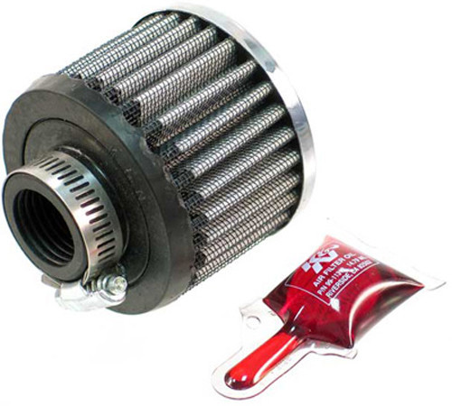K&N Crankcase Vent Air Filter - Remote Mount, 62-0142