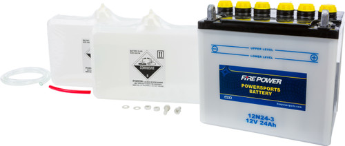 FIRE POWER 12V Standard Battery w/Acid Pack, 490-2109