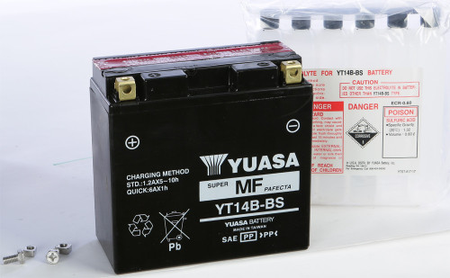 YUASA AGM Maintenance Free Battery, 49-1986