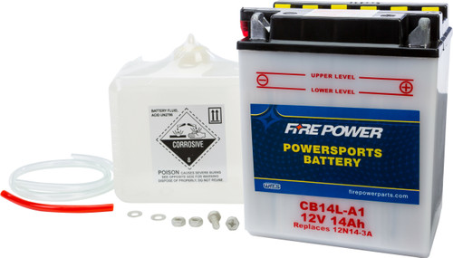 FIRE POWER 12V Heavy Duty Battery w/Acid Pack, 490-2213