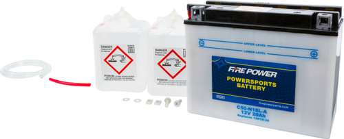 FIRE POWER 12V Heavy Duty Battery w/Acid Pack, 490-2250
