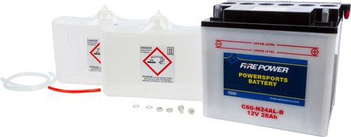 FIRE POWER 12V Heavy Duty Battery w/Acid Pack, 490-2260
