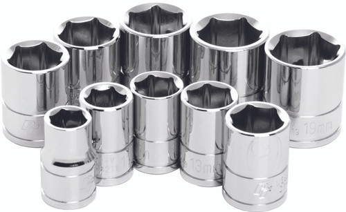 PERFORMANCE TOOL 3/8" Metric Socket Set, 117-1105