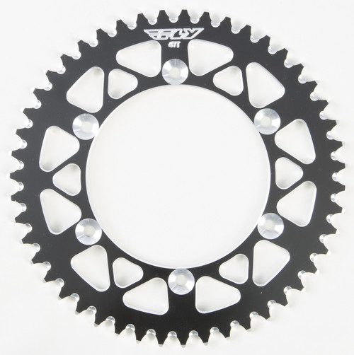 FLY RACING Aluminum Rear Sprocket, 255-520847BK