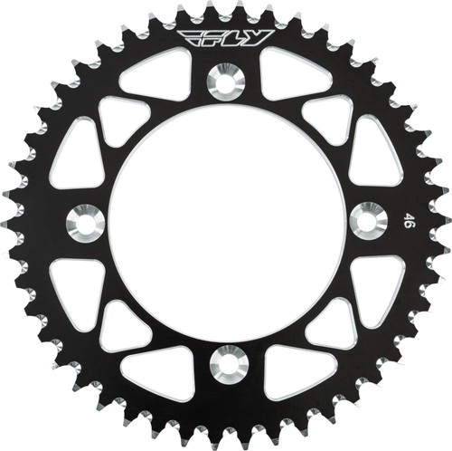 FLY RACING Aluminum Rear Sprocket, 255-550546BK