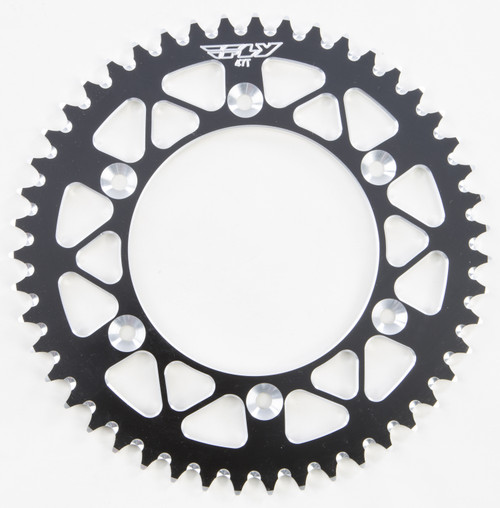 FLY RACING Aluminum Rear Sprocket, 255-122547BK