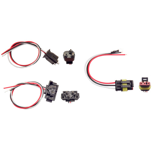 Tecniq OEM 3 Pole Style plug with 6" wires, T99-0060-1