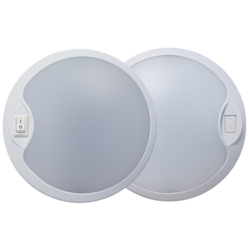 Tecniq OEM 4.5" Round Interior Lamp 12 LED With Switch Warm LED, E50-MCS0-1