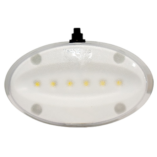 Tecniq New OEM Interior SM Neutral White Oval Light W/Black Base, E16-LB00-1