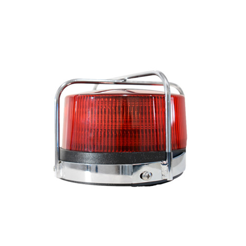 Tecniq OEM K10 Red Beacon Light Red Lens Autosync Multi-Flash Pattern W/Pigtail, K10-RRDP-1