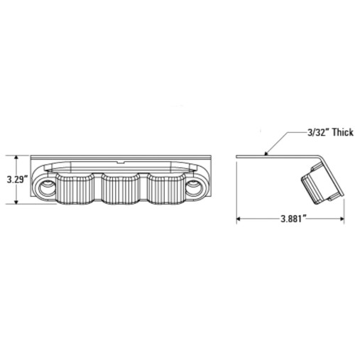 Tecniq New OEM EV Blue Ground/Pump Panel Light, E10-B000-1