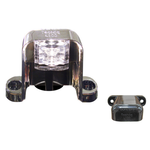 Tecniq OEM Black Base License Lamp Vertical Plane Mount w/.180 Bullet, L10-WB9B-1