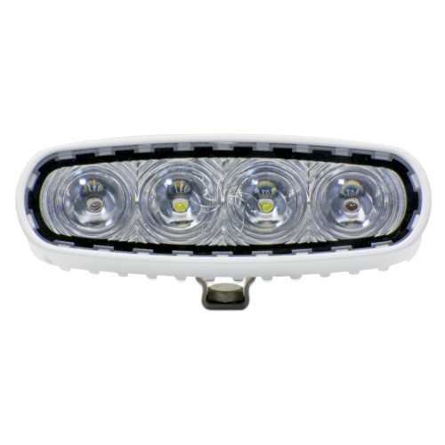 Tecniq OEM Spreader Light, White & Red LED, Surface Mount, White Finish, Pigtail Wires, P11-WRFP-1