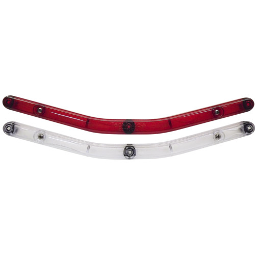 Tecniq OEM V-Shaped Over 80" Tri-Bar Red LED, Clear Lens, Pigtail, S52-RC00-1